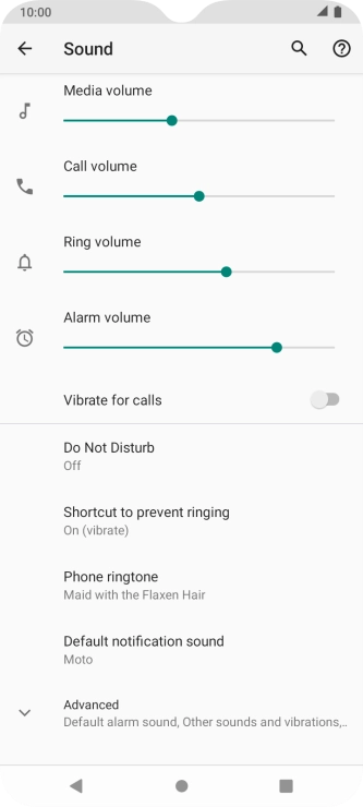 Press the Home key to return to the home screen.