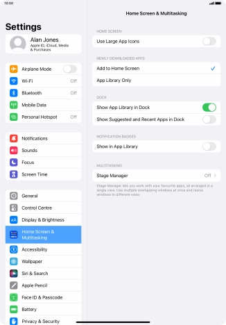To add new downloaded apps to both the home screen and App Library, press Add to Home Screen.