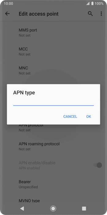 Key in mms and press OK. Key in mms and press OK.
