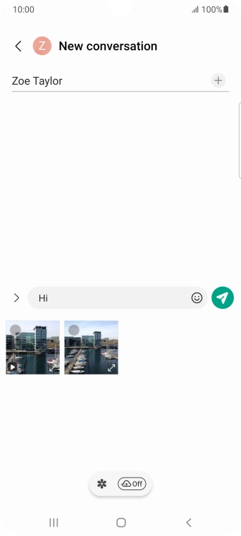 Press the gallery icon and go to the required folder. Press the gallery icon and go to the required folder.
