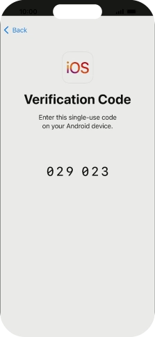Follow the instructions on the screen and in the 'Move to iOS' app to transfer the content from the Android phone to your phone and set up your phone and prepare it for use.