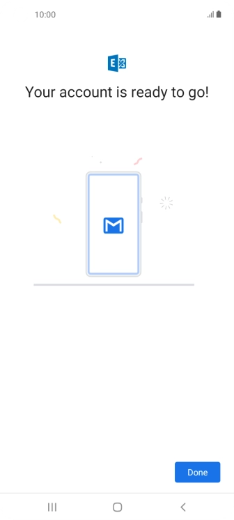 If this screen is displayed, you email account has been recognised and set up automatically. Follow the instructions on the screen to key in more information and finish setting up your phone. If this screen is displayed, you email account has been recognised and set up automatically. Follow the instructions on the screen to key in more information and finish setting up your phone.