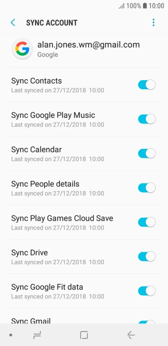 Press the Home key to return to the home screen.