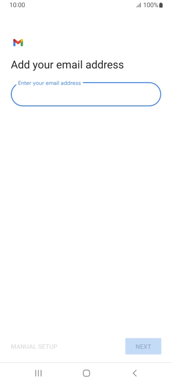 Press the field below 'Enter your email address' and key in your email address. Press the field below 'Enter your email address' and key in your email address.