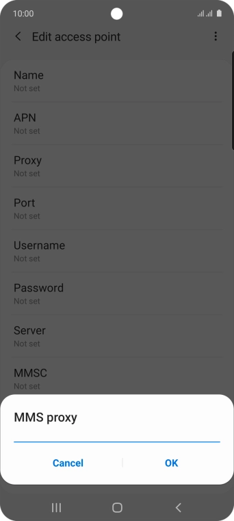 Key in 82.132.254.1 and press OK. Key in 82.132.254.1 and press OK.