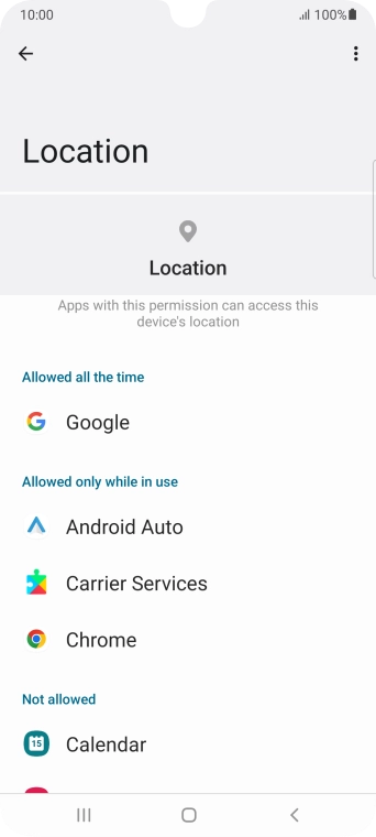 Press the required app. Press the required app.