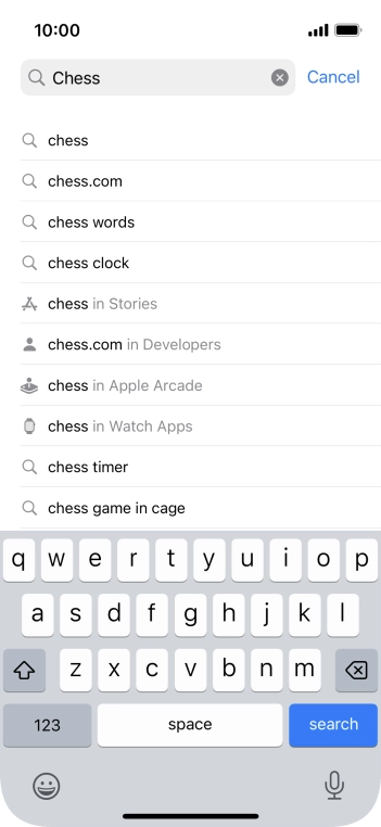 Press search.