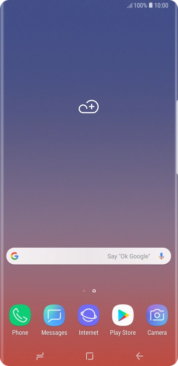 Slide your finger downwards starting from the top of the screen. Slide your finger downwards starting from the top of the screen.