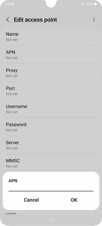 Key in wap.o2.co.uk and press OK. Key in wap.o2.co.uk and press OK.