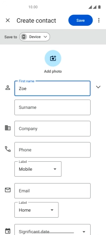 Press Surname and key in the required last name.