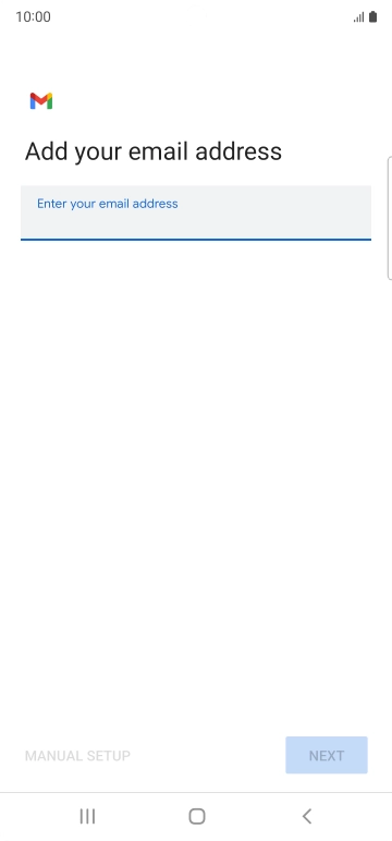 Press the field below 'Enter your email address' and key in your email address. Press the field below 'Enter your email address' and key in your email address.