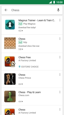 Press the required app.