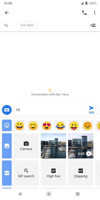 Press the picture icon and go to the required folder. Press the picture icon and go to the required folder.