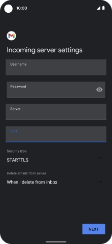 Press the drop down list below 'Security type'.