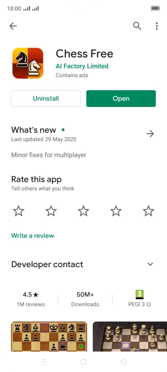 Press Uninstall.