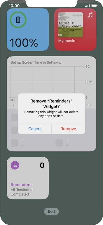 Press Remove. Press Remove.