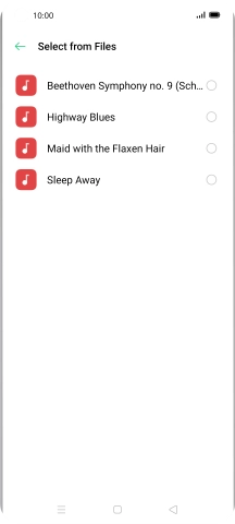 Press the required ring tones to hear them.
