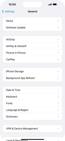 Press Software Update. If a new software version is available, it's displayed. Follow the instructions on the screen to update the phone software.