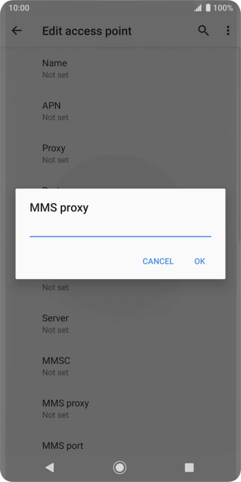 Key in 82.132.254.1 and press OK. Key in 82.132.254.1 and press OK.