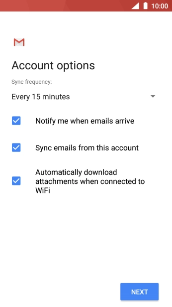 If this screen is displayed, you email account has been recognised and set up automatically. Follow the instructions on the screen to key in more information and finish setting up your phone. If this screen is displayed, you email account has been recognised and set up automatically. Follow the instructions on the screen to key in more information and finish setting up your phone.