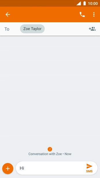 Press the attachment icon. Press the attachment icon.
