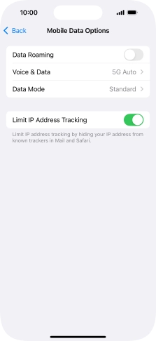 Press Data Mode.