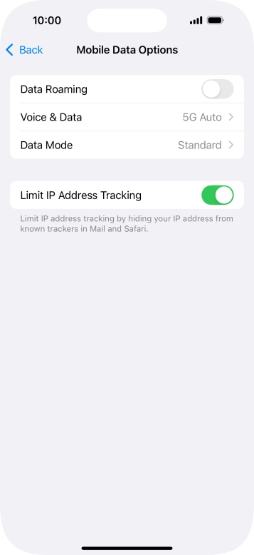 Press Data Mode.