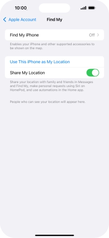 Press Find My iPhone.