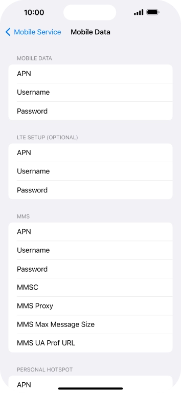 Press APN and key in wap.o2.co.uk.
