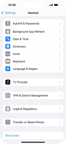 Press Transfer or Reset iPhone.