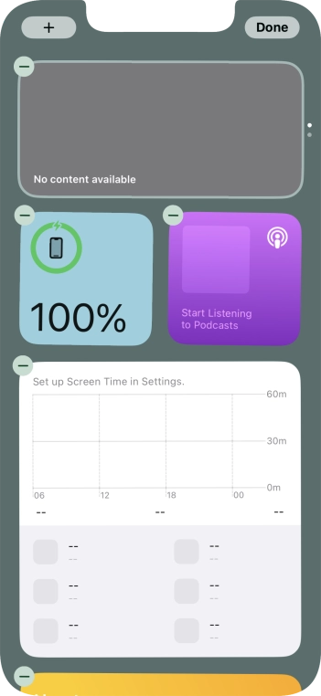 Press the add icon.