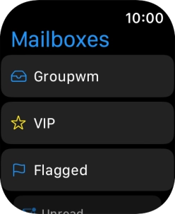 Press the required email account.