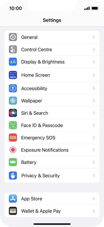 Press Privacy & Security.