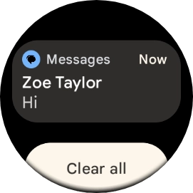 Press the required notification to open it. Press the required notification to open it.