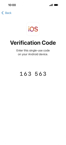 Follow the instructions on the screen and in the 'Move to iOS' app to transfer the content from the Android phone to your phone and set up your phone and prepare it for use.