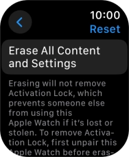 Press Erase All Content and Settings.