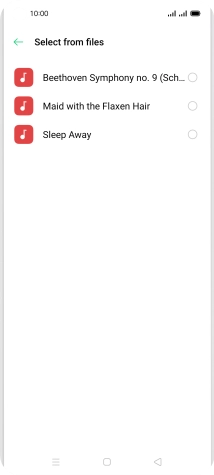 Press the required ring tones to hear them.
