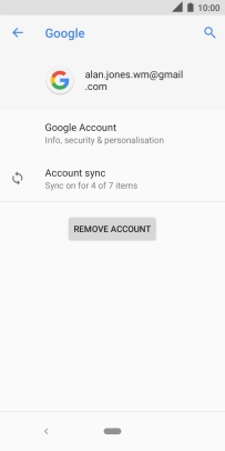 Press Account sync.