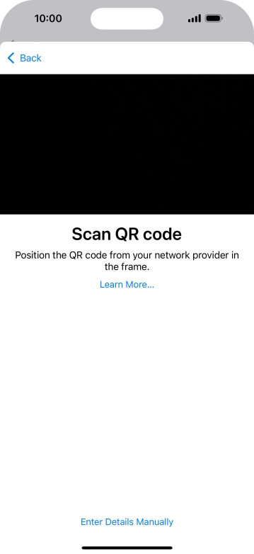 Place the QR code you've received inside the phone camera frame to scan the code.