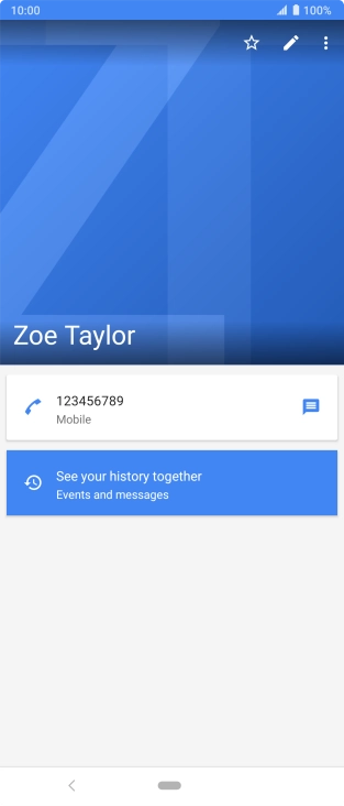 Press the Home key to return to the home screen.