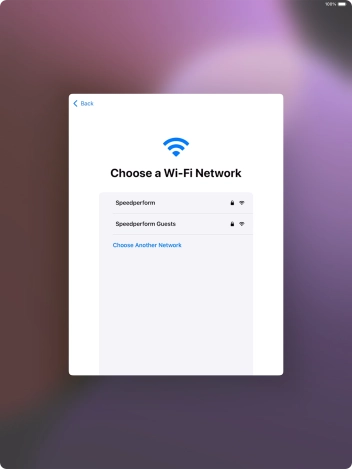 Press the required WiFi network.