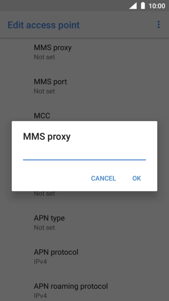 Key in 82.132.254.1 and press OK. Key in 82.132.254.1 and press OK.