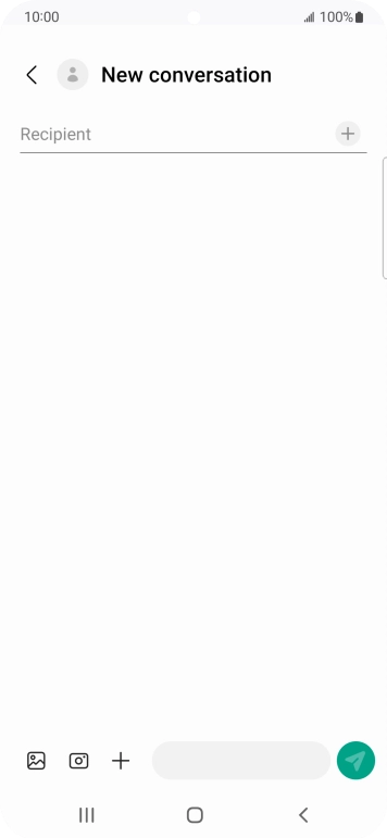 Press the search field and key in the first letters of the recipient's name. Press the search field and key in the first letters of the recipient's name.