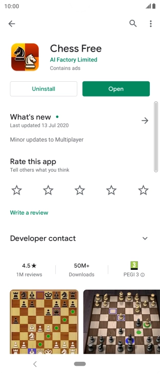 Press Uninstall.