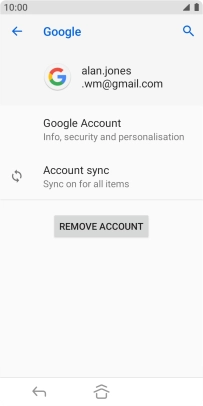 Press Account sync.