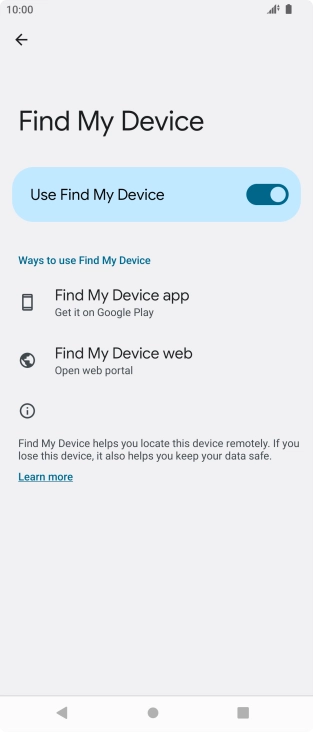 Press the Home key to return to the home screen.