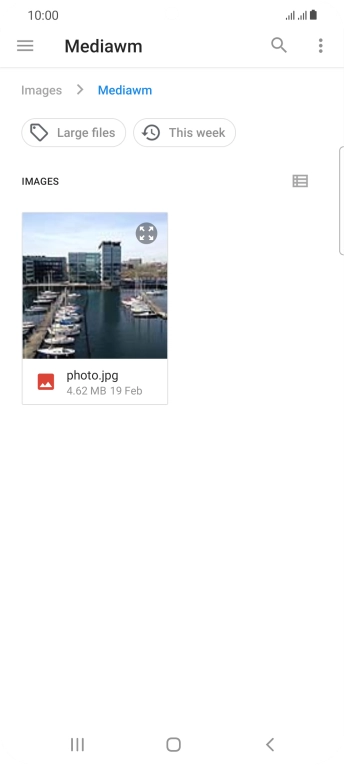 Press the required file. Press the required file.