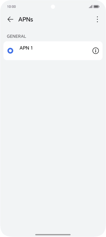 Press the menu icon. Press the menu icon.