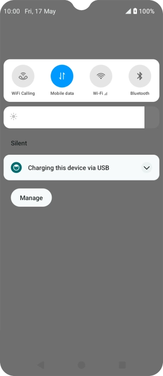 Press the drop down list.