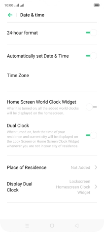 Press the Home key to return to the home screen.